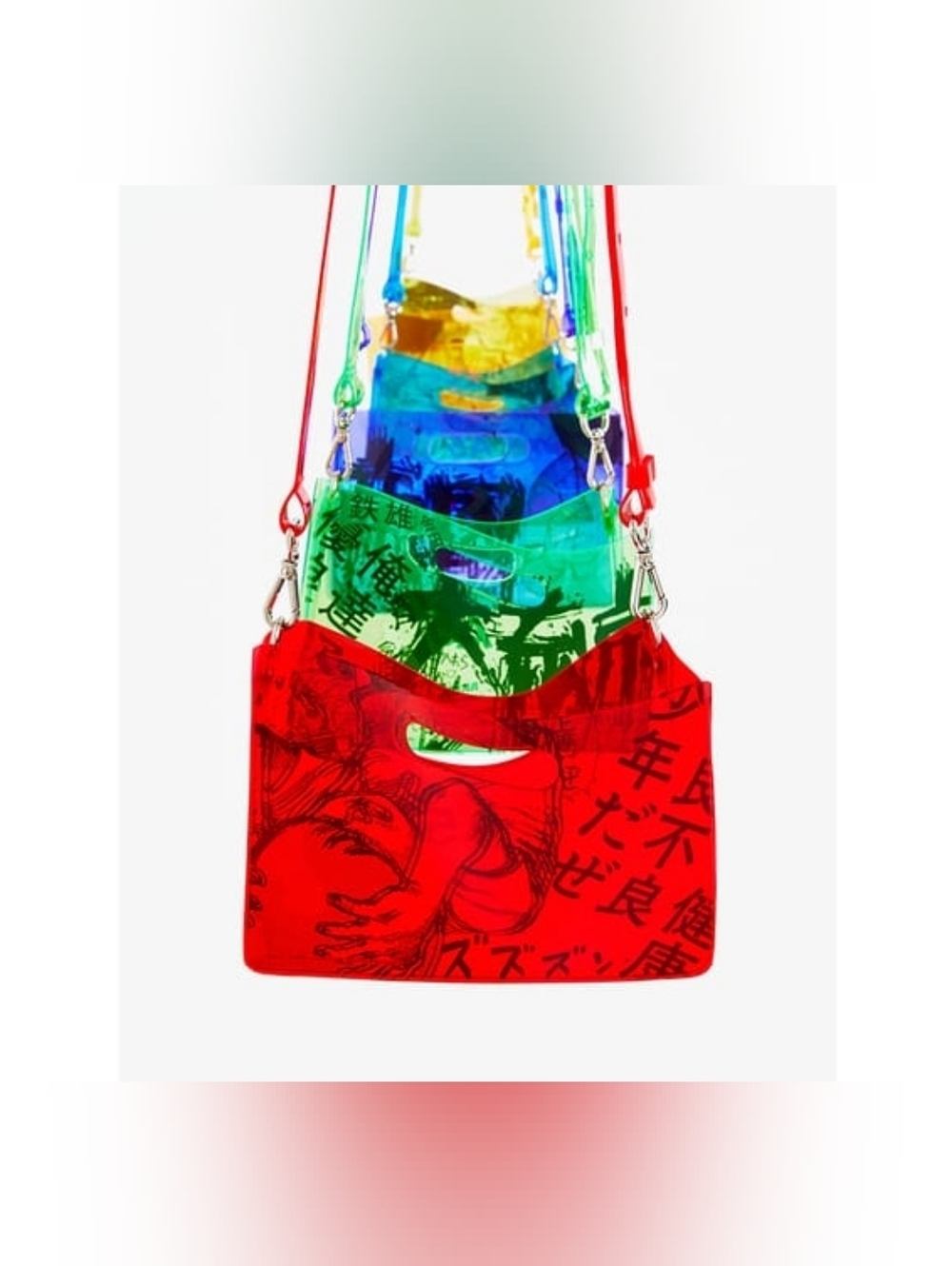 AKIRA ART OF WALL x nana-nana A4 PVC Bag In Orange & Black EUC - Picture 16 of 16